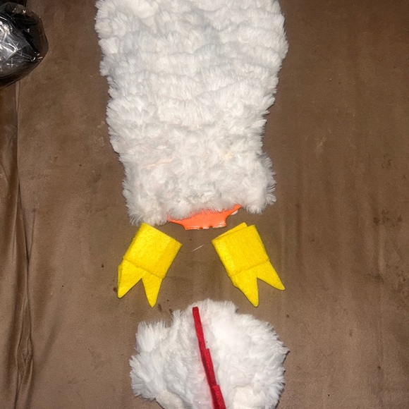 Kids Chicken Costume Hat - White and Yellow - Picture 7 of 8